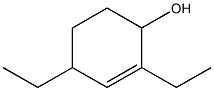 2,4-Diethyl-2-cyclohexen-1-ol Structure