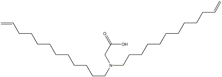 N,N-Di(11-dodecenyl)aminoacetic acid 구조식 이미지