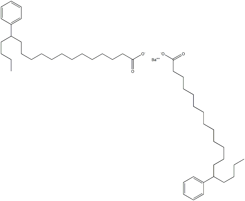 Bis(14-phenylstearic acid)barium salt Structure