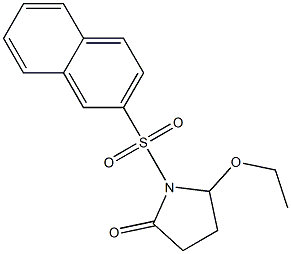 5-Ethoxy-1-(2-naphtylsulfonyl)pyrrolidin-2-one 구조식 이미지