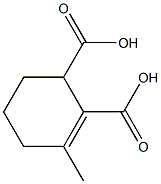 3-Methyl-2-cyclohexene-1,2-dicarboxylic acid Structure