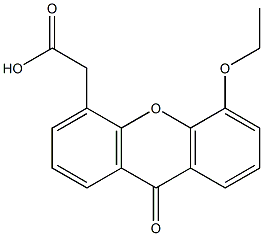 5-Ethoxy-9-oxo-9H-xanthene-4-acetic acid 구조식 이미지