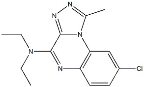 8-Chloro-4-diethylamino-1-methyl[1,2,4]triazolo[4,3-a]quinoxaline 구조식 이미지