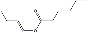 Caproic acid 1-butenyl ester 구조식 이미지
