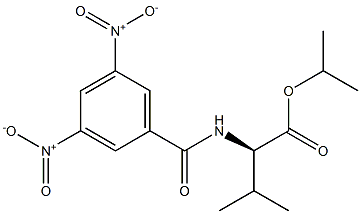 (2R)-2-[(3,5-Dinitrobenzoyl)amino]-3-methylbutanoic acid isopropyl ester 구조식 이미지