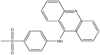 N-[4-(Methylsulfonyl)phenyl]-9-acridinamine 구조식 이미지