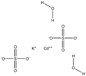Cadmium potassium disulfate dihydrate 구조식 이미지