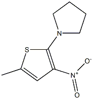 2-(1-Pyrrolidinyl)-3-nitro-5-methylthiophene Structure