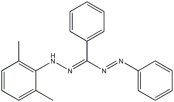 1-(2,6-Dimethylphenyl)-3,5-diphenylformazan Structure