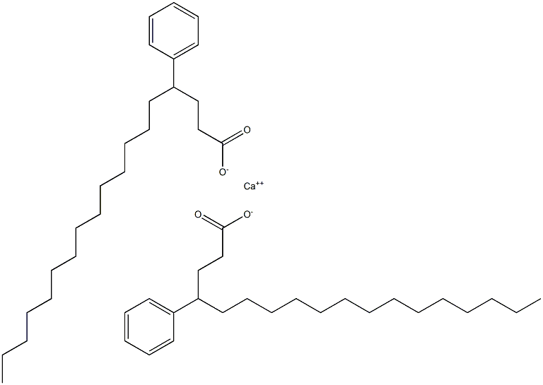 Bis(4-phenylstearic acid)calcium salt Structure