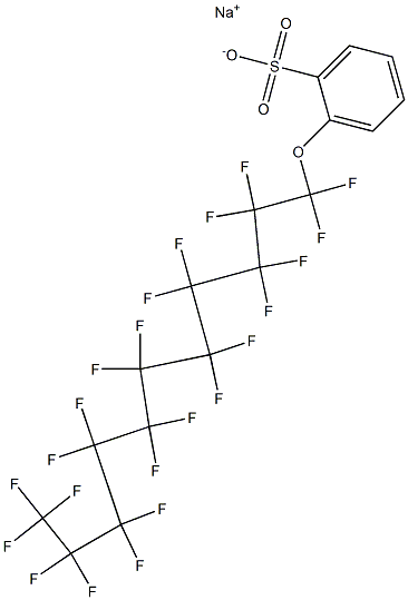 2-(Tricosafluoroundecyloxy)benzenesulfonic acid sodium salt Structure