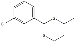 3-Chlorobenzaldehyde diethyldithioacetal 구조식 이미지