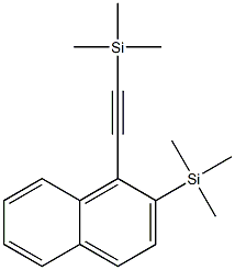 2-Trimethylsilyl-1-(trimethylsilylethynyl)naphthalene Structure
