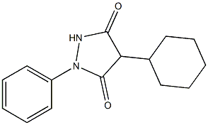 4-Cyclohexyl-1-phenyl-3,5-pyrazolidinedione 구조식 이미지