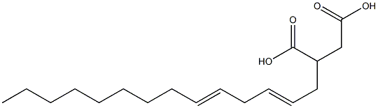 (2,5-Tetradecadienyl)succinic acid Structure