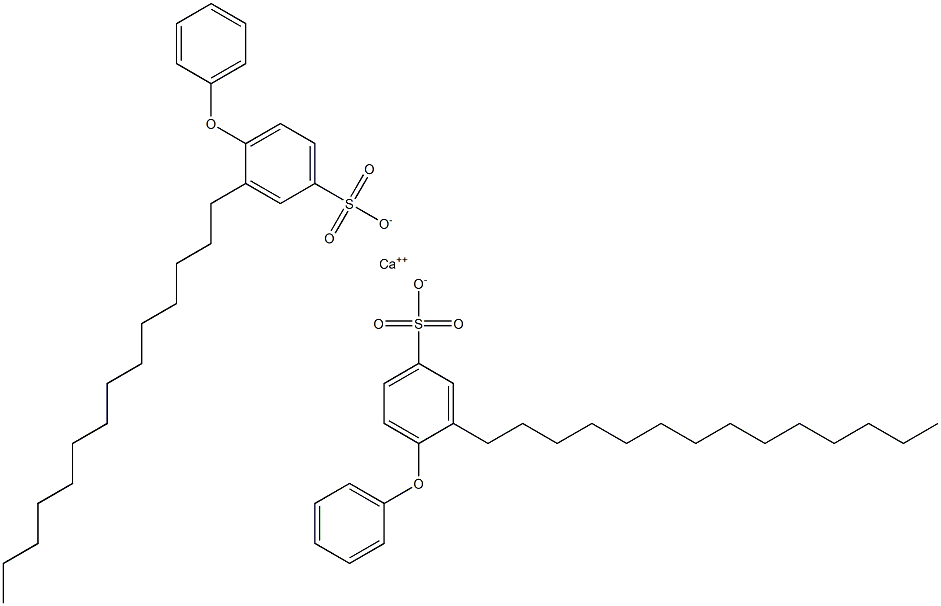 Bis(4-phenoxy-3-tetradecylbenzenesulfonic acid)calcium salt Structure