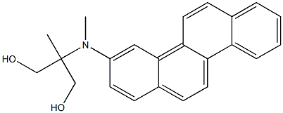 2-[(Chrysen-3-yl)methylamino]-2-methyl-1,3-propanediol 구조식 이미지