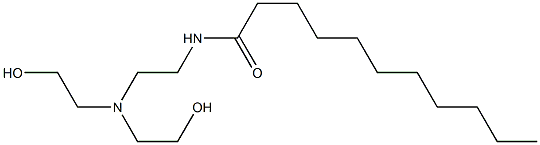 N-[2-[Bis(2-hydroxyethyl)amino]ethyl]undecanamide 구조식 이미지