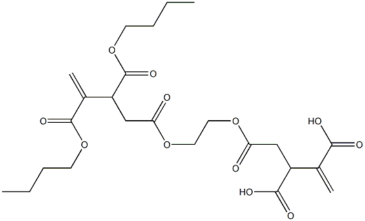 4,4'-[Ethylenebis(oxycarbonyl)]bis(1-butene-2,3-dicarboxylic acid dibutyl) ester 구조식 이미지