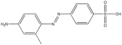 4-(4-Amino-2-methylphenylazo)benzenesulfonic acid Structure