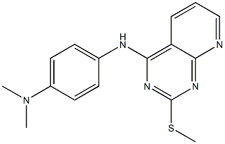 4-[4-(Dimethylamino)anilino]-2-(methylthio)pyrido[2,3-d]pyrimidine Structure