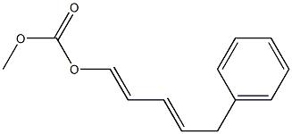 (2E,4E)-1-(Methoxycarbonyloxy)-5-phenyl-1,3-pentadiene Structure