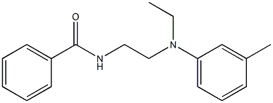 N-Ethyl-N-[2-(benzoylamino)ethyl]-3-methylaniline 구조식 이미지