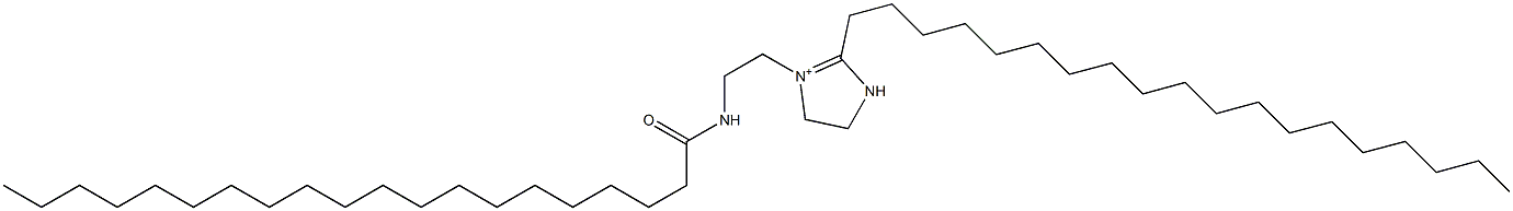 1-[2-(Icosanoylamino)ethyl]-2-nonadecyl-1-imidazoline-1-ium Structure
