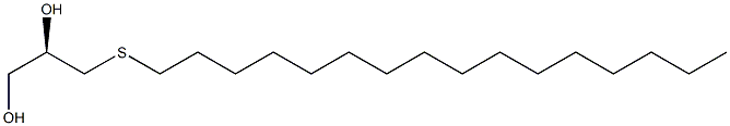 (R)-3-(Hexadecylthio)-1,2-propanediol 구조식 이미지