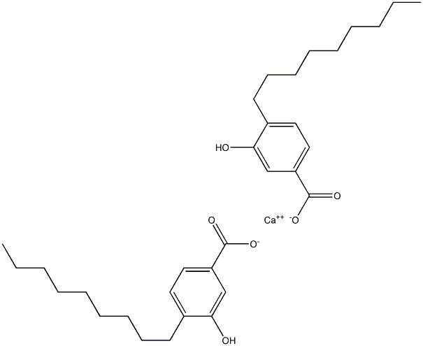 Bis(4-nonyl-3-hydroxybenzoic acid)calcium salt 구조식 이미지