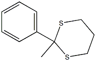 Acetophenone trimethylenedithioacetal 구조식 이미지
