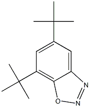 5,7-Bis(1,1-dimethylethyl)-1,2,3-benzoxadiazole 구조식 이미지