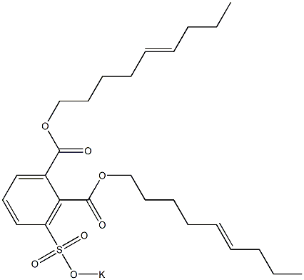 3-(Potassiosulfo)phthalic acid di(5-nonenyl) ester 구조식 이미지