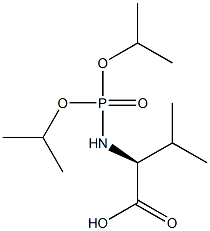 N-(Diisopropoxyphosphinyl)valine Structure