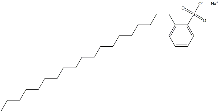 2-Nonadecylbenzenesulfonic acid sodium salt Structure