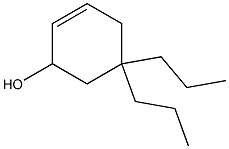5,5-Dipropyl-2-cyclohexen-1-ol Structure