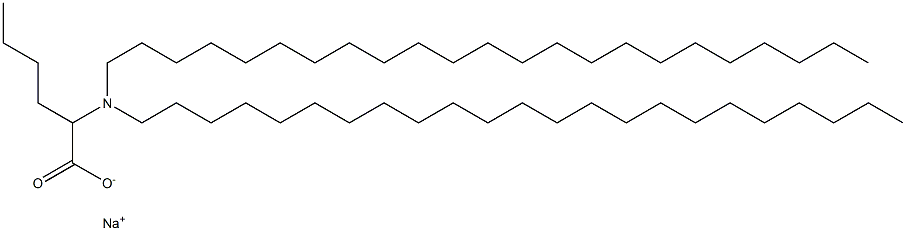 2-(Ditricosylamino)hexanoic acid sodium salt Structure