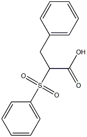 2-Phenylsulfonyl-3-phenylpropanoic acid Structure