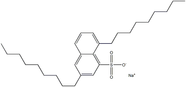 3,8-Dinonyl-1-naphthalenesulfonic acid sodium salt Structure