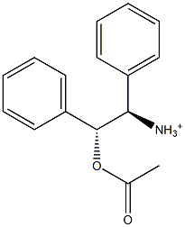 (1R,2R)-2-(Acetyloxy)-1,2-diphenylethanaminium Structure