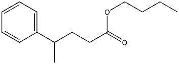 4-Phenylpentanoic acid butyl ester Structure