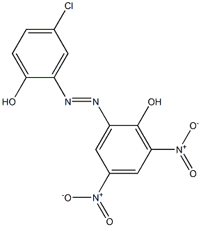 5-Chloro-2,2'-dihydroxy-3',5'-dinitroazobenzene Structure