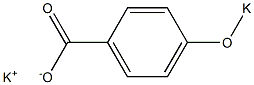 p-(Potassiooxy)benzoic acid potassium salt Structure