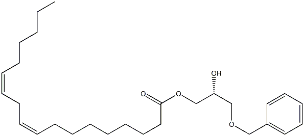 [R,(-)]-3-O-Benzyl-1-O-linoleoyl-D-glycerol Structure