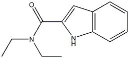 N,N-Diethyl-1H-indole-2-carboxamide 구조식 이미지