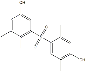 3,4'-Dihydroxy-2',5,5',6-tetramethyl[sulfonylbisbenzene] Structure