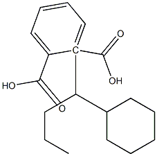 (-)-Phthalic acid hydrogen 1-[(S)-1-cyclohexylbutyl] ester 구조식 이미지