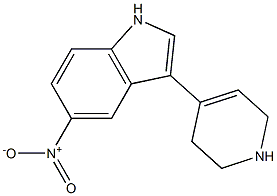 3-[(1,2,3,6-Tetrahydropyridin)-4-yl]-5-nitro-1H-indole 구조식 이미지