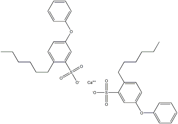 Bis(2-hexyl-5-phenoxybenzenesulfonic acid)calcium salt 구조식 이미지