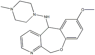 5,11-Dihydro-5-(4-methyl-1-piperazinylamino)-7-methoxy[1]benzoxepino[3,4-b]pyridine Structure